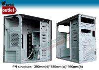 Micro ATX Black Desktop Case 500W Power Supply 20 24pin  