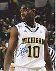 2012 Michigan Wolverines Team Signed Basketball Floorboard Tim 
