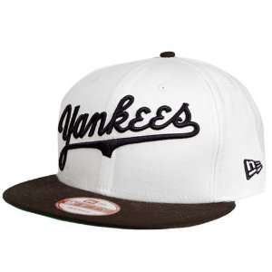 New York Yankees Cooperstown Reverse Word 9Fifty Snapback Hat (White 