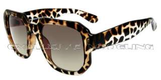   Modeling Cool Transparent Leopard Glamorous Retro Fashion Sunglasses