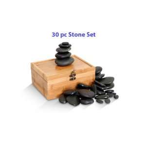     30pc Hand Selected Basalt Massage Stones