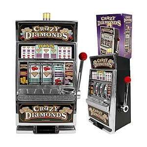 Crazy Diamonds Slot Machine Bank   Authentic Replica  