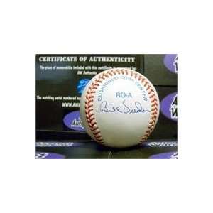  Bill Virdon autographed Baseball   Sidepanel   Clearance 