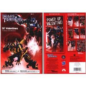  Transformers Dark of the Moon 32 Valentines + Stickers 