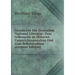   Und Zum Selbststudium (German Edition) Hermann Kluge Books