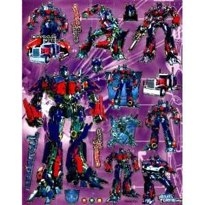  Transformers STICKER Sheet PM120 ~ Megatron Optimus Prime 