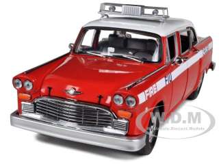 1981 CHECKER A11 CHELSEA FIRE DEPARTMENT 1/18 DIECAST MODEL CAR BY 