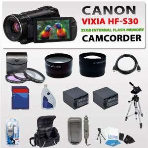  Canon Vixia Hf s30 Flash Memory Camcorder (32GB Internal Flash 