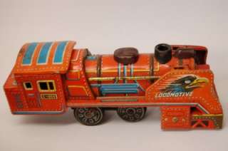 Tin Toy Vintage FRICTION Railroad train Locomotive ALPS  