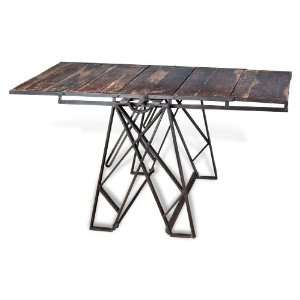   Industrial Loft Convertible Dining Table Book Shelf Furniture & Decor