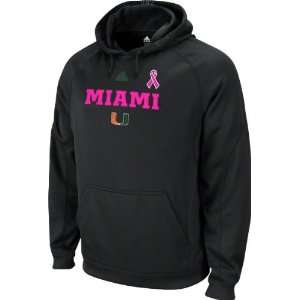 com Miami Hurricanes adidas Black Breast Cancer Awareness 2011 Train 
