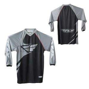  Fly Racing Free Ride Jersey   2007   Small/Black/Grey Automotive