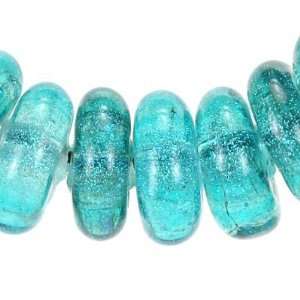  12mm Teal Dichroic Glass Beads Arts, Crafts & Sewing