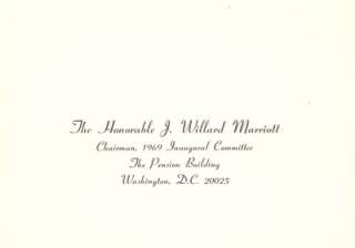 Transmittal envelope addressed to The Honorable J. Willard 