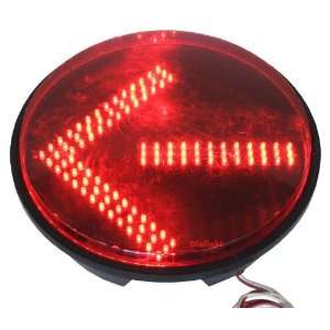  Red Arrow LED Traffic Light, 120 VAC, Used