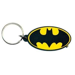  Batman   Rubber Keychain / Keyring (Logo) (Size 1 x 2 