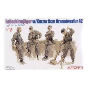   Soldiers (4) w/Kurzer 8cm GrW42 Mortar Gun 1 35 Dragon Toys & Games