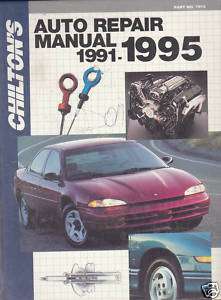 Chiltons Domestic Auto Repair Manual 1991 1995. 9780801979156  