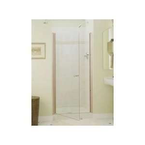  Sterling Nickel Frameless Trackless Shower Door 6305 32N 