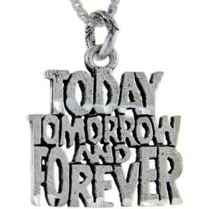  925 Sterling Silver Today,Tom. And Forever Talking Pendant 