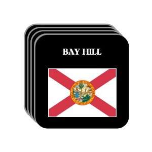 US State Flag   BAY HILL, Florida (FL) Set of 4 Mini Mousepad Coasters
