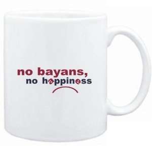  Mug White  NO Bayans NO HAPPINESS Instruments Sports 