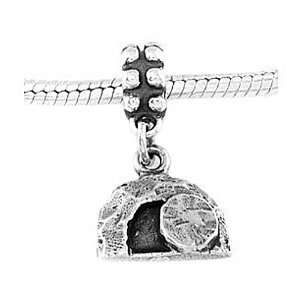  Sterling Silver Empty Tomb Dangle Bead Charm Jewelry