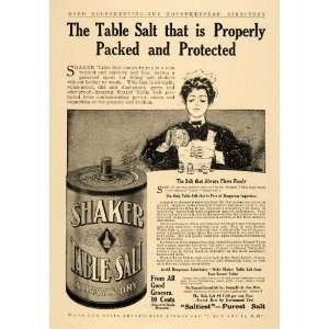  1909 Ad Diamond Crystal Salt Co. Shaker Table Salt Maid 