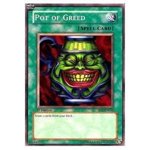  Yu Gi Oh   Pot of Greed SD1   Structure Deck 1 Dragons 