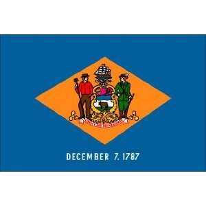  5 x 8 Feet Delaware Nylon   indoor State Flags Made in US 
