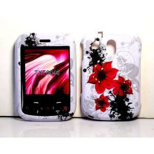  Red Lilly Flower Snap on Hard Protective Cover Case for 