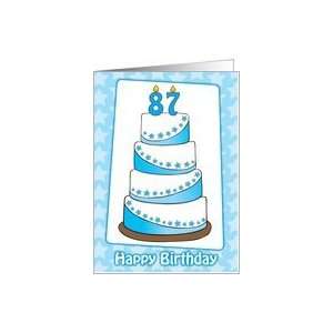  Happy Birthday   Eighty Seventh Card Toys & Games