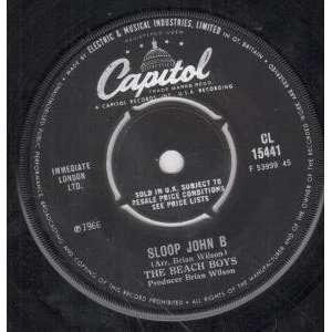   SLOOP JOHN B 7 INCH (7 VINYL 45) UK CAPITOL 1966 BEACH BOYS Music