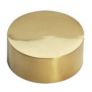  Lavi Industries 00 600W/2 Polished Brass Flush End Cap For 