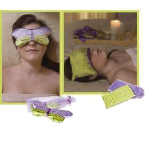  Butterfly Kiss Lavender Silk Eye & Temple Pillow Set 