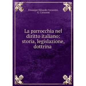   , dottrina . G. Corazzini Giuseppe Odoardo Corazzini Books