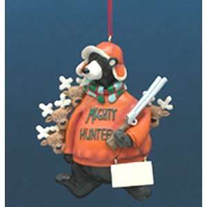  Mighty Hunter Black Bear Hunting Christmas Ornament #W3107 