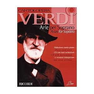  Hal Leonard Cantolopera Verdi Arias for Soprano (Book/CD 