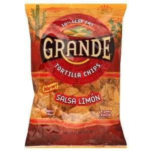  Grande Tortilla Chips, Salsa Limon, 13 oz, (pack of 3 