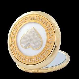 Compact Make Up Mirror Heart