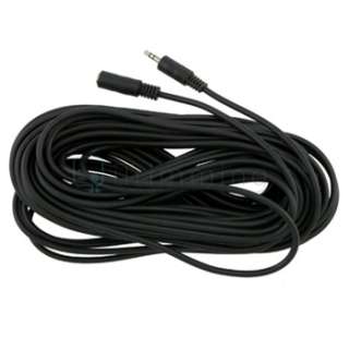 25ft feet 3.5mm Stereo Plug to Jack Extension Cable Audio Output Black 