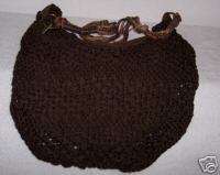 Purse Unique Woven Brown ROXY Handbag Tote  