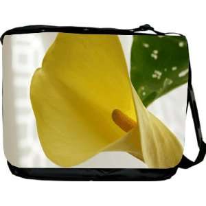  Yellow Cala Lilly Design Messenger Bag   Book Bag   School 