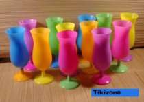 TikiZone Retro Shop   12 Hurricane TUMBLERS party cup glasses LUAU 