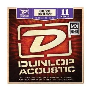  Jim Dunlop DAB1152 Dun Acou 80/20 Med Lte 11 52 Musical 