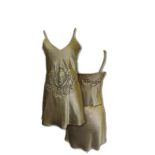 Ed Hardy Womens Fay Bias Slip Dress   Bronze  