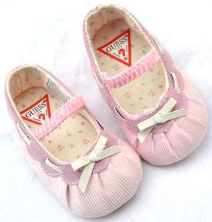 Mary Jane Pink baby girl bows shoes size 2 3 4  