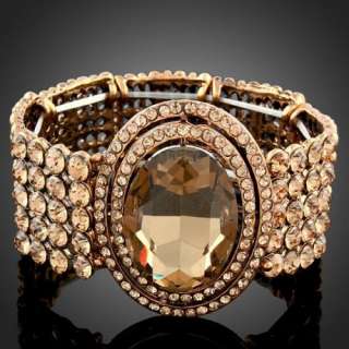 ARINNA topaz fashion swarovski crystals bangle Bracelet  