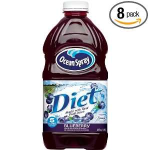 Ocean Spray Diet Blueberry Juice, 64 Ounce (Pack of 8)  