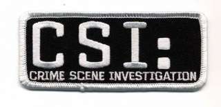 CSI Logo Chest/Cap Patch  4 Crime Scene Investigator  